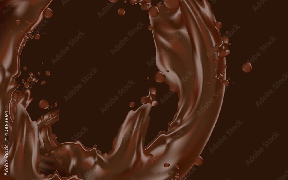 chocolate flow element chocolate flow element