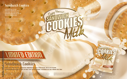 milk sandwich cookies