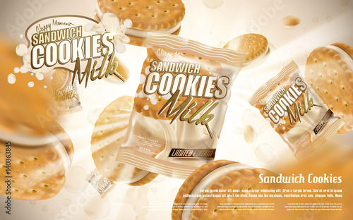 milk sandwich cookies