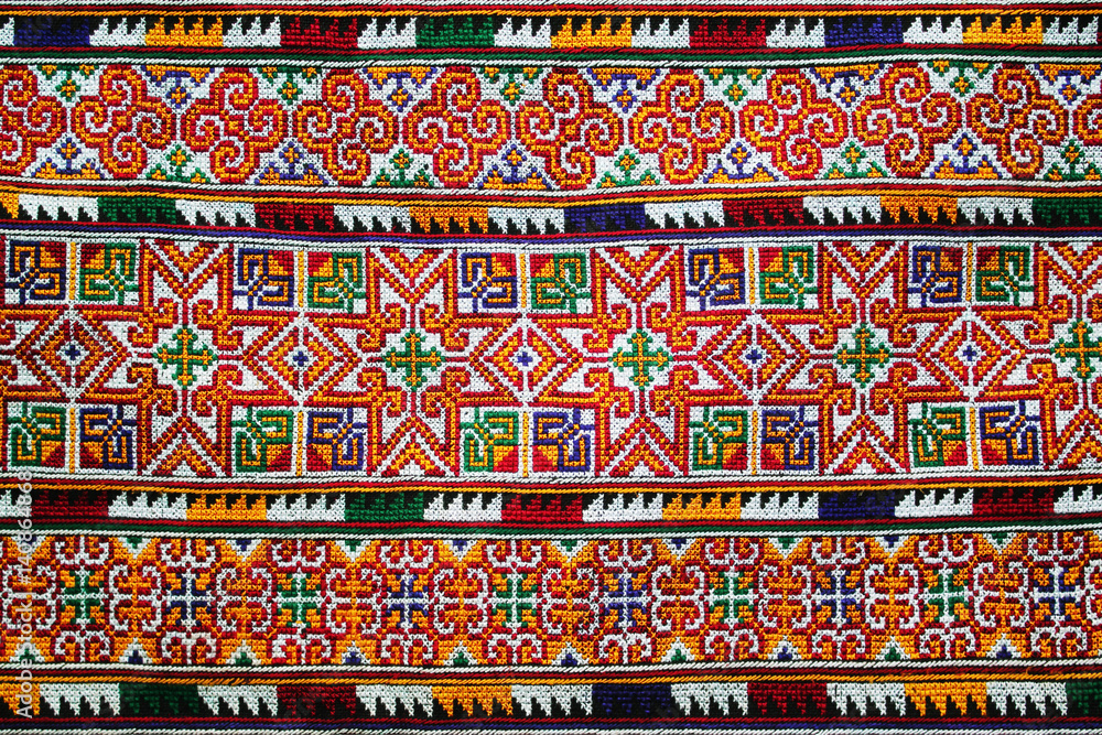 THE PATTERN OF COLORFUL CLOTHES. THE PATTERN OF COLORFUL CLOTHES.