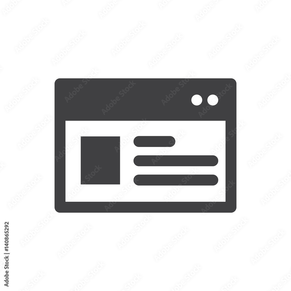 Website Advertisement Icon Website Advertisement Icon
