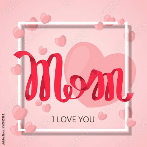 happy mother day, vector