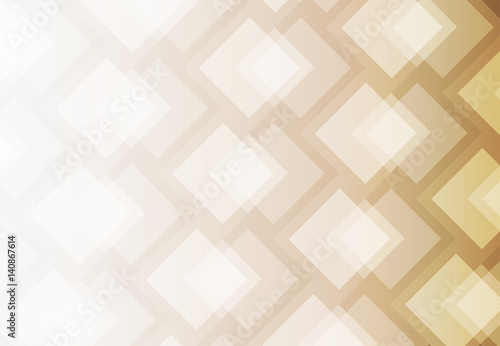 White and brown abstract background vector art of overlap of colorful squares.