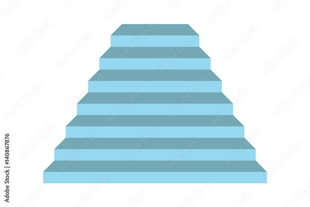 Stairs on white background , vector Stairs on white background , vector