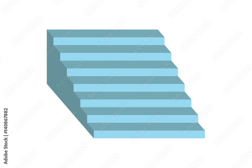 Stairs on white background , vector Stairs on white background , vector