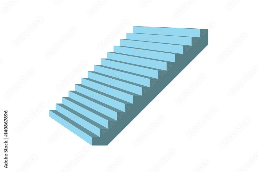Stairs on white background , vector Stairs on white background , vector