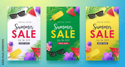 Summer sale background layout for banners,Wallpaper,flyers, invitation, posters, brochure, voucher discount.Vector illustration template.