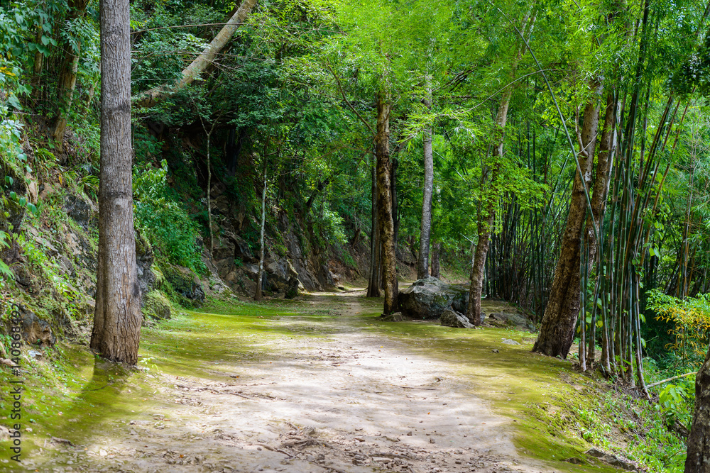 Obraz premium Natural path at the Hellfire Pass Trail