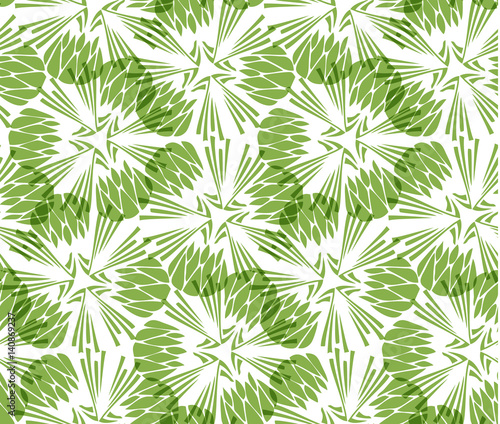 Greenery taraxacum seamless pattern background vector illustration. Spring color 2017  wallpaper design