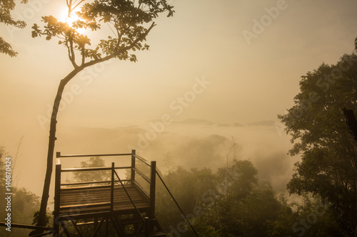 silhouette  on Phu Bo-Bit viewpoint