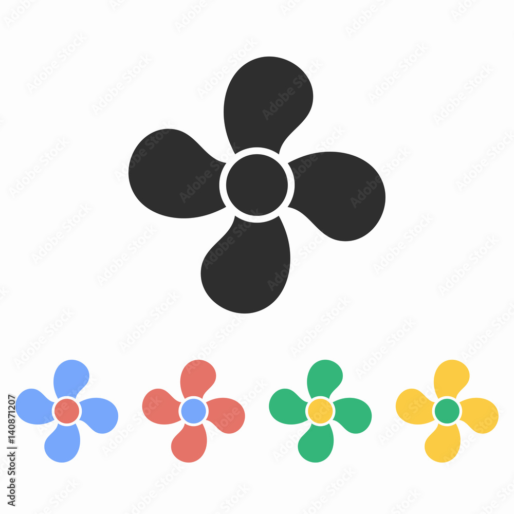 Fan - vector icon. Fan - vector icon.