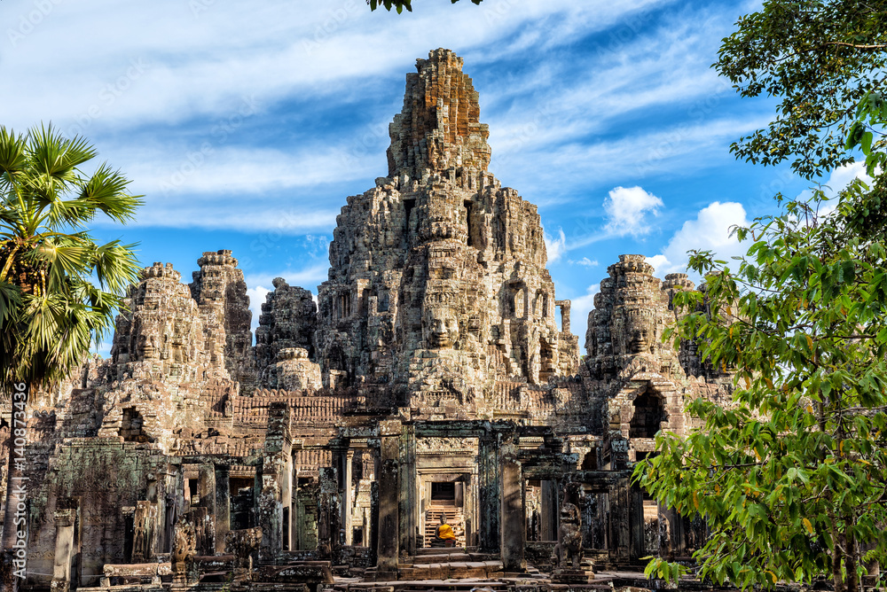 Stone faces at Bayon - Siem Reap, Cambodia Stone faces at Bayon - Siem Reap, Cambodia