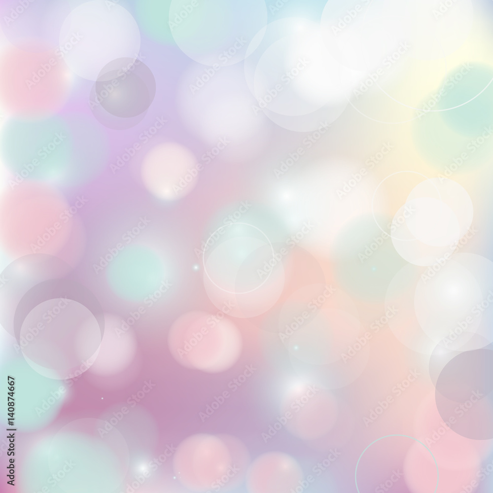 Fototapeta premium Vector background with blurred circles and gradient