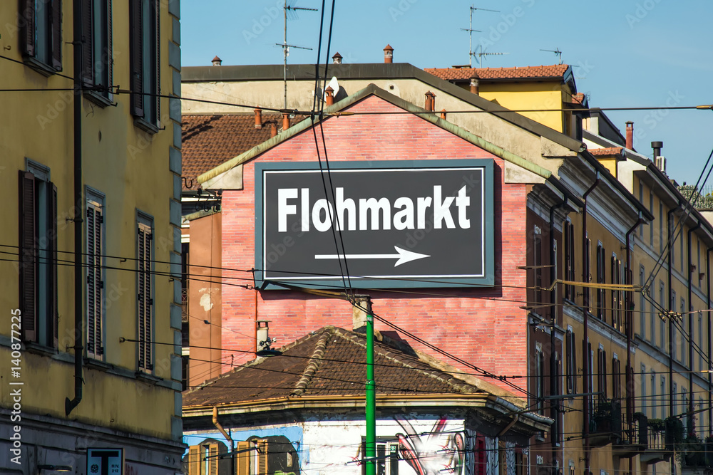 Schild 215 - Flohmarkt