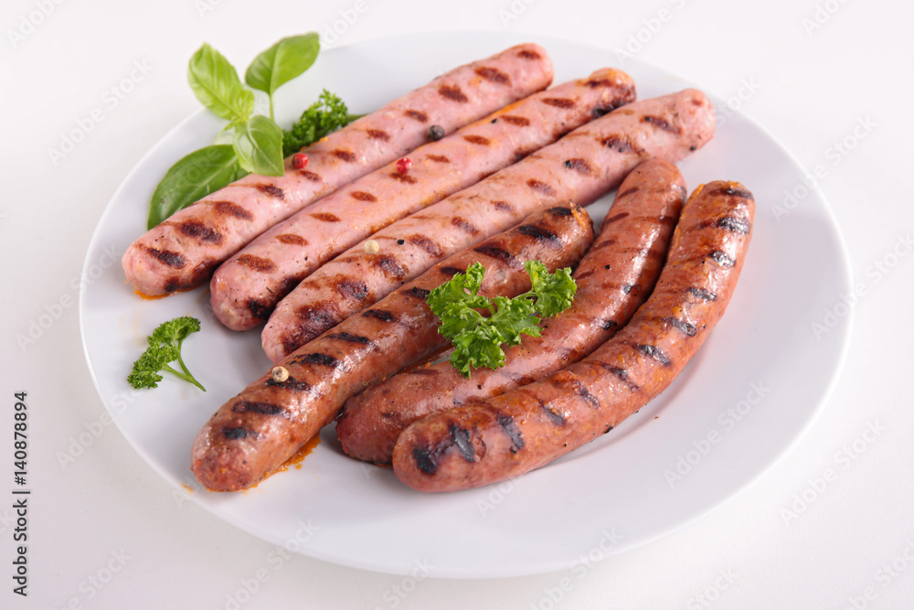 grilled sausage grilled sausage