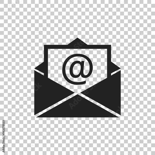 Fotografie, Obraz Mail envelope icon vector on isolated background