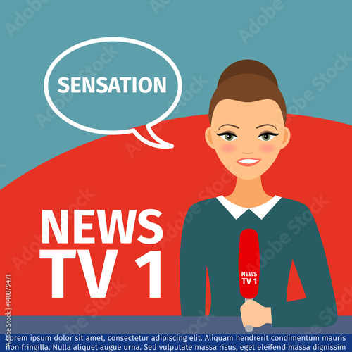 Φωτογραφία News anchor woman