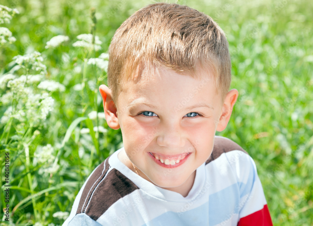 Portrait of smiling boy Portrait of smiling boy