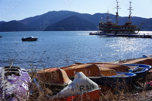 Lake Ashi, Japan photo