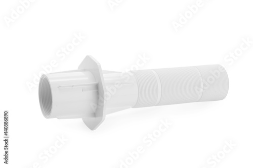Plumber tube for water isolated on a white background