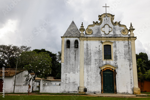 Igreja Matriz Nossa Senhora da Penha church at the historical centre (cidade alta) of Porto Seguro, Bahia, Brazil photo