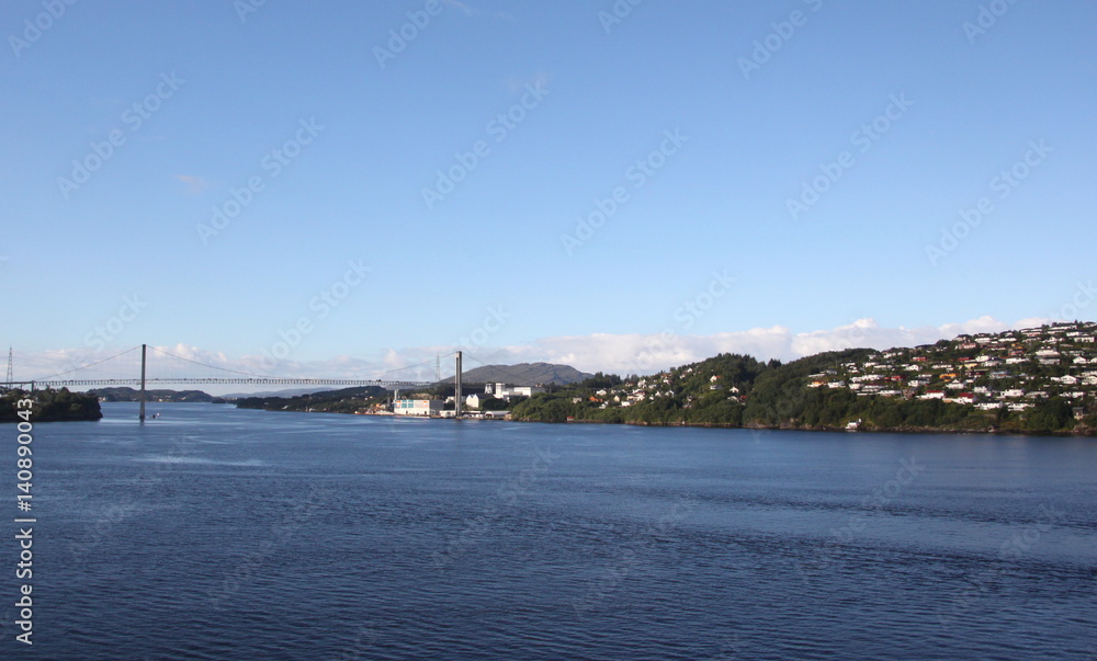 ville portuaire de Bergen en Norvège