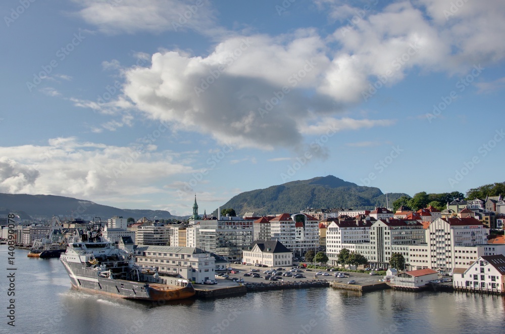 Port de Bergen en Norvège