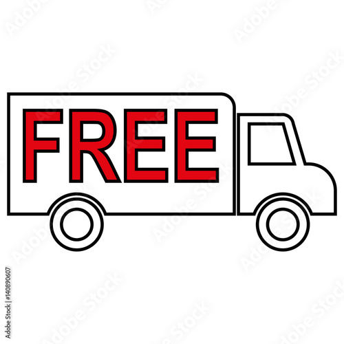 Free delivery vector icon