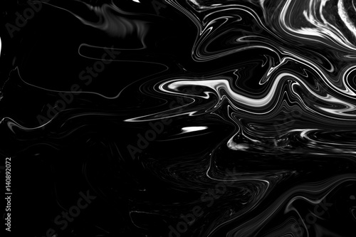 Black Marble acrylic painted waves texture background / can used for skin wall tile luxurious or wallpaper
