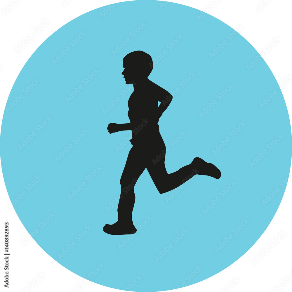 runner silhouette vector runner silhouette vector