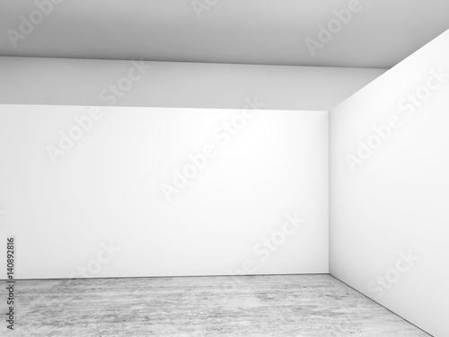 Fototapeta Naklejka Na Ścianę i Meble -  Abstract empty interior, white 3d corner