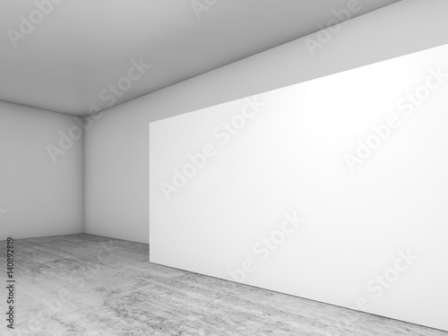 Fototapeta Naklejka Na Ścianę i Meble -  Abstract empty interior, white banner