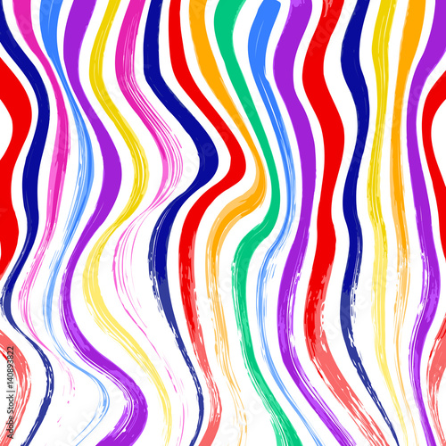 Abstract colorful striped background. brush stroke back