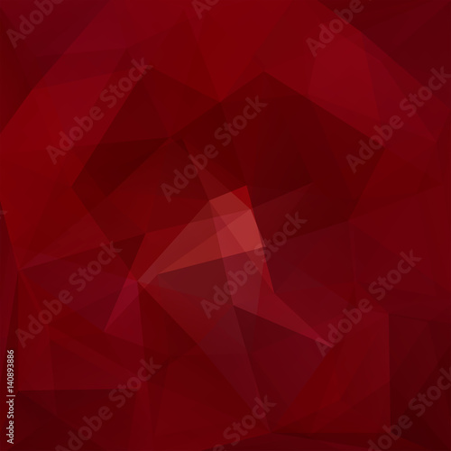 Polygonal vector background. Can be used in cover design, book design, website background. Vector illustration. Red, brown colors.