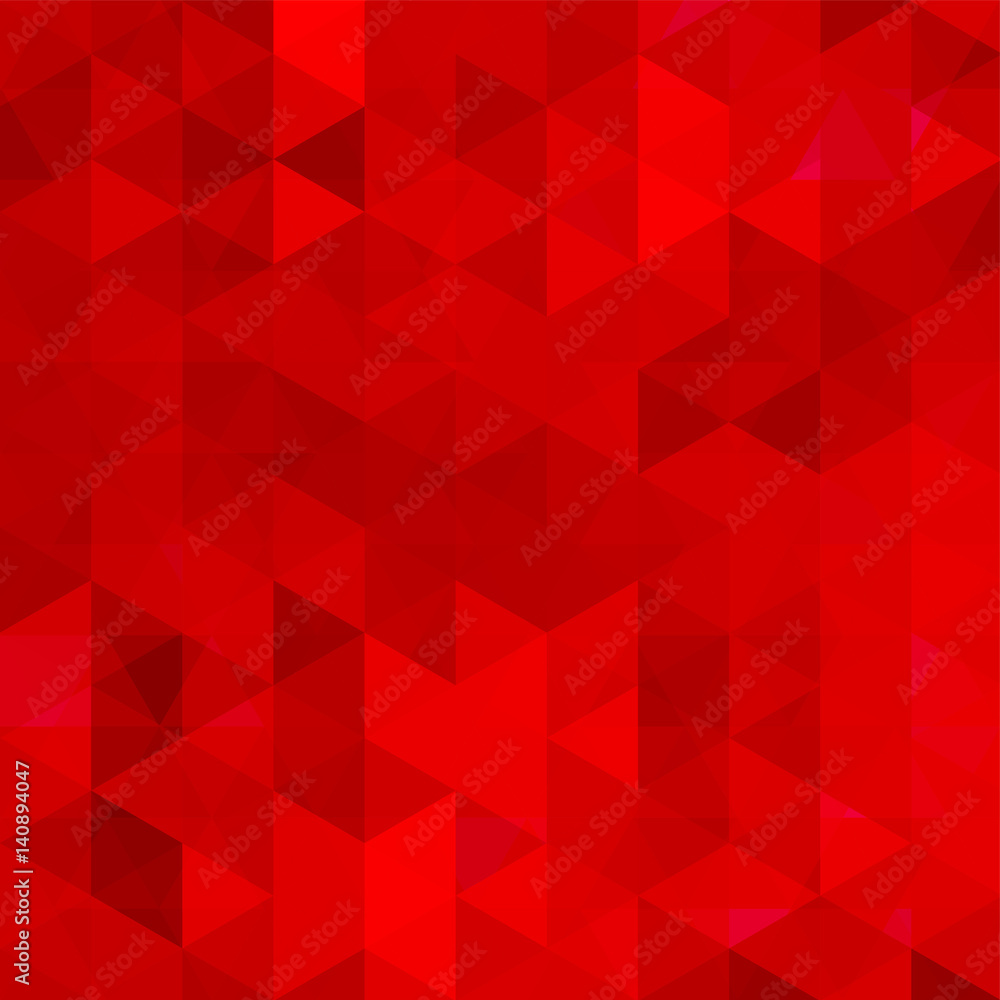Abstract background consisting of red triangles. Geometric design for business presentations or web template banner flyer. Vector illustration Abstract background consisting of red triangles. Geometric design for business presentations or web template banner flyer. Vector illustration