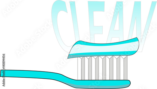 spazzolino dentifricio/sfondo CLEAN