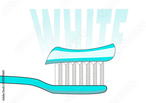 spazzolino dentifricio/sfondo white