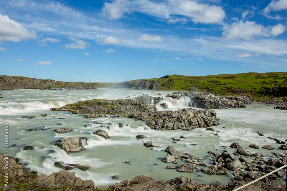 Beautiful waterfall in Iceland.