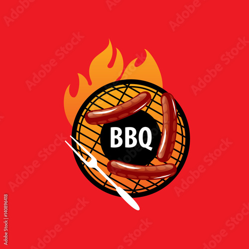 Barbecue party logo