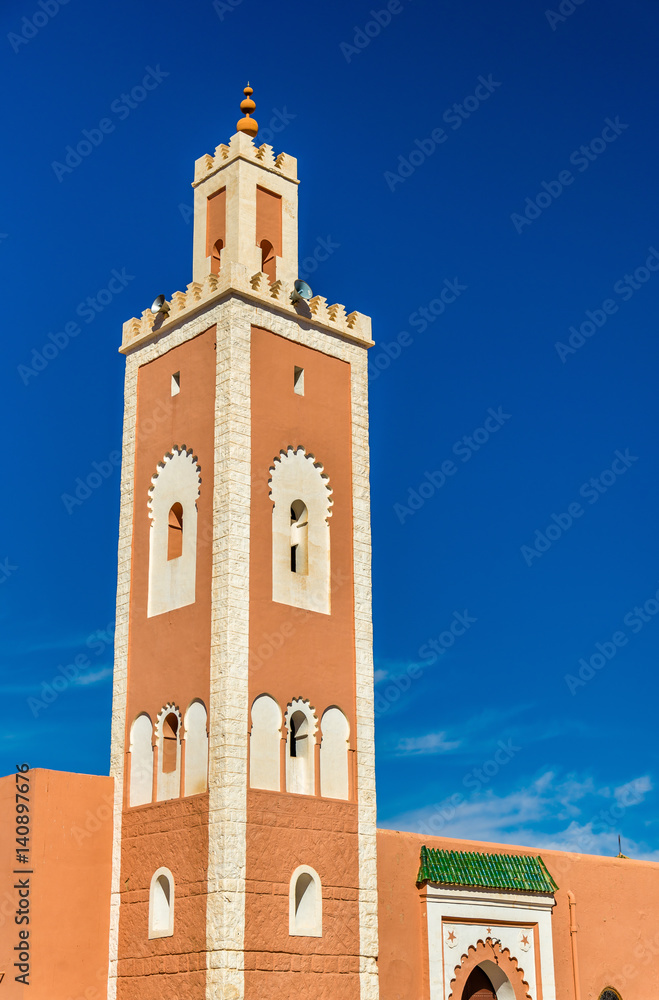 El Abdellaoui Mosque in Kalaat M'Gouna, a town in Morocco