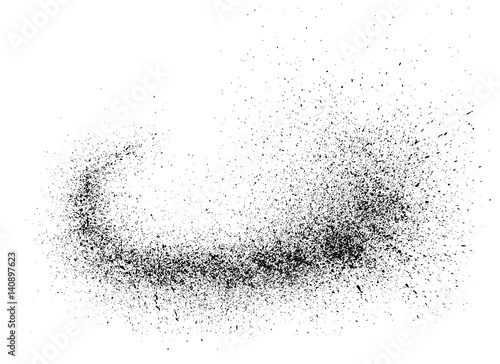 Dusty Overlay Texture for your design. Space comet tail. Dust Particles Vector Texture. Grunge Background with Sand Texture Effect