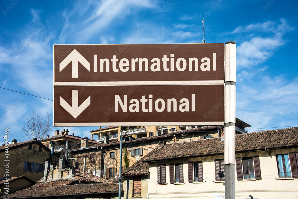 Fototapeta premium Schild 230 - International