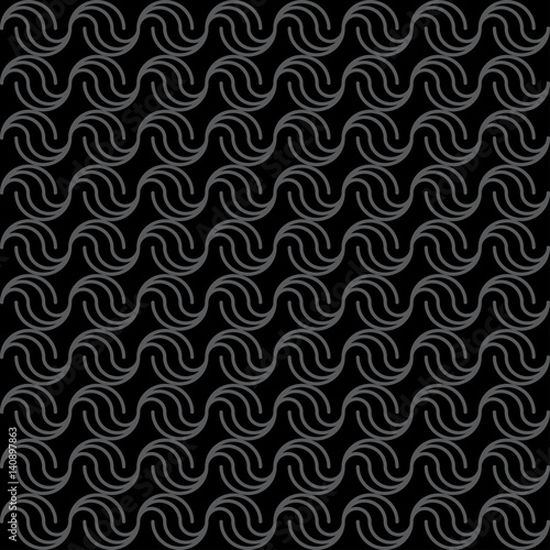 ROUND SNAIL PATTERN lines are created to simple style of wave pattern that would be useful for background design, wallpaper or banner.