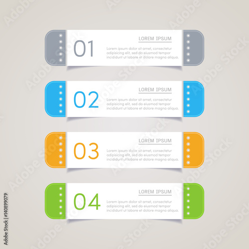 Sticker label paper colorful set