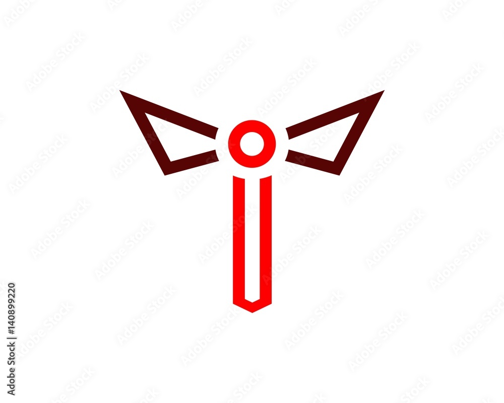 abstract logo tailors clothing, the letter T abstract logo tailors clothing, the letter T