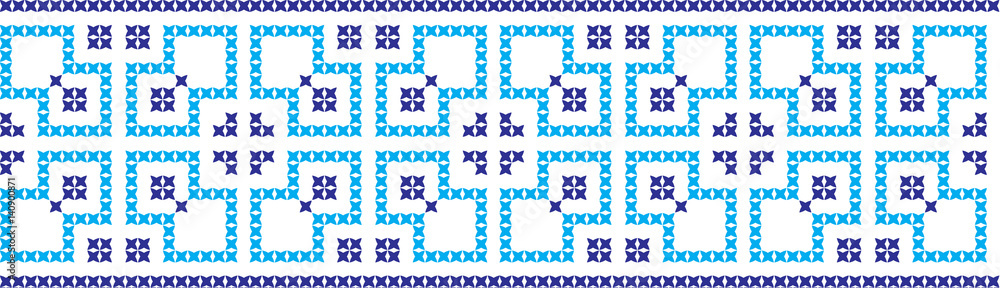 embroidered cross-stitch ornament national pattern embroidered cross-stitch ornament national pattern