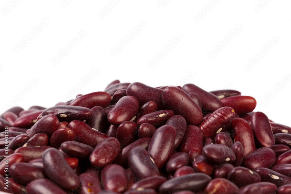 Red bean isolated on white background Red bean isolated on white background