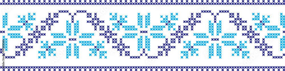 embroidered cross-stitch ornament national pattern embroidered cross-stitch ornament national pattern