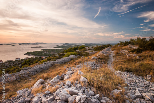 Sunset over Kornati Islands, Croatia, Dalmatia