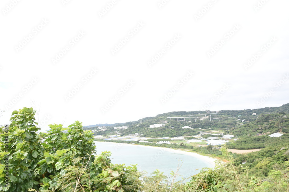 Obraz premium View from Chinen Misaki Park in Okinawa, Japan